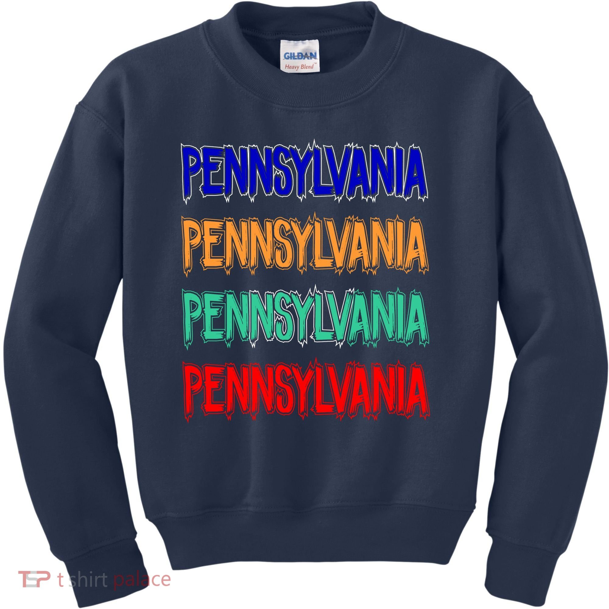 Pennsylvania Quad Logo Kids Sweatshirt