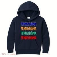 Pennsylvania Quad Logo Kids Hoodie thumb 0