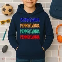 Pennsylvania Quad Logo Kids Hoodie thumb 2