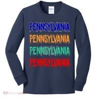 Pennsylvania Quad Logo Kids Long Sleeve Shirt thumb 0