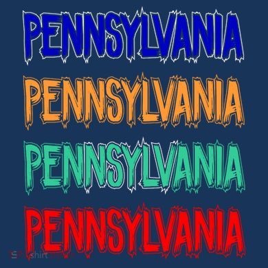 Pennsylvania Quad Logo Kids Long Sleeve Shirt