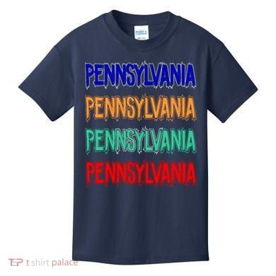 Pennsylvania Quad Logo Kids T-Shirt