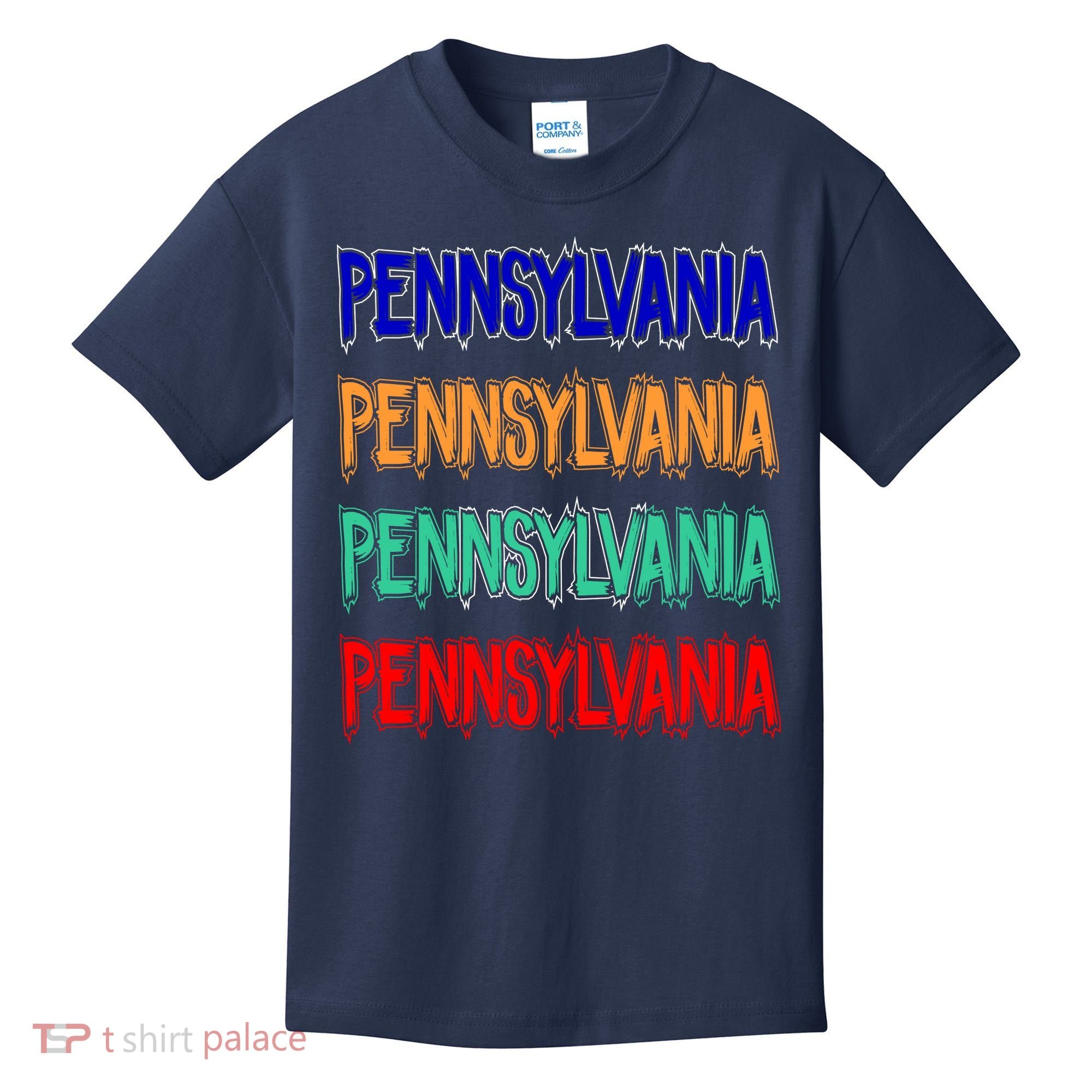 Pennsylvania Quad Logo Kids T-Shirt
