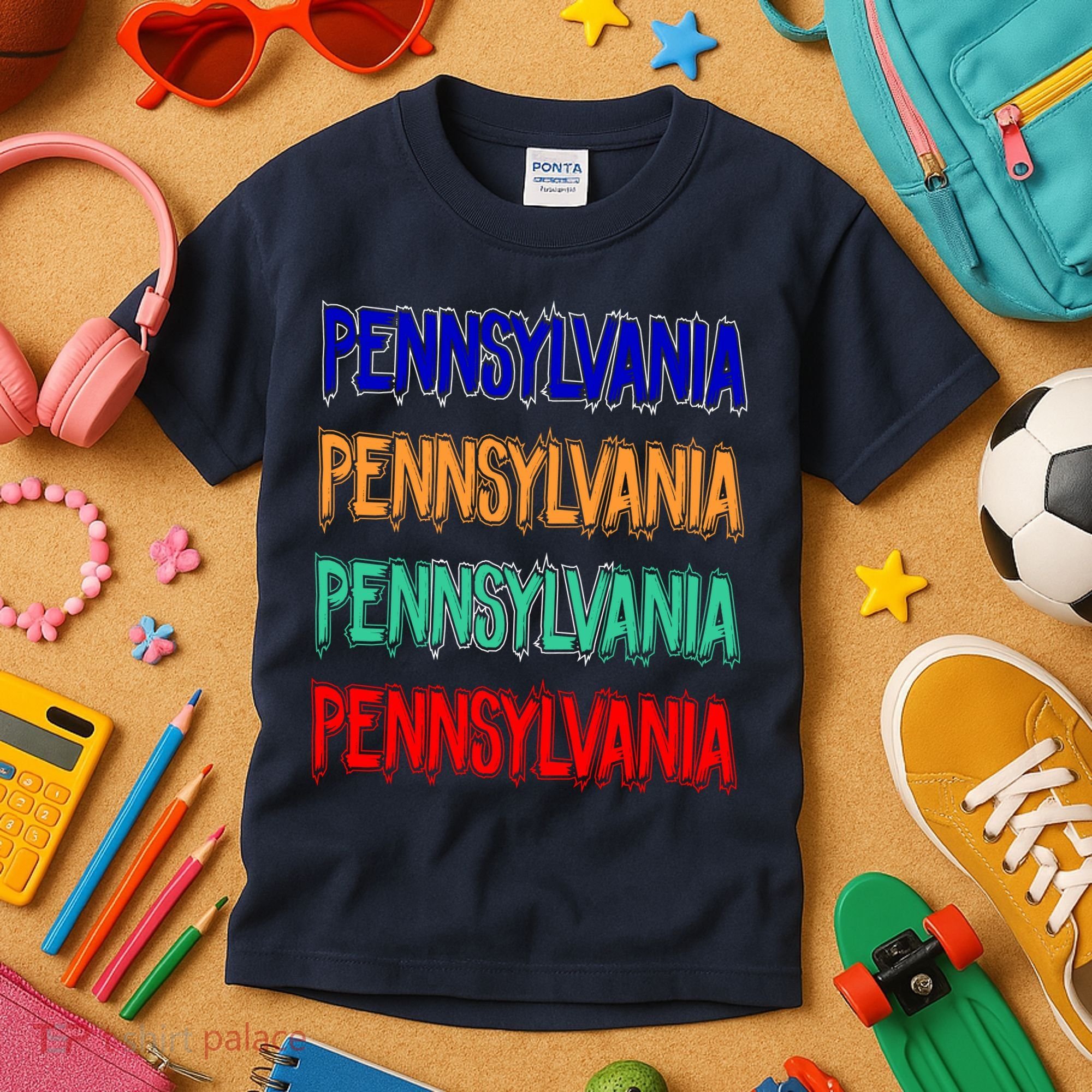 Pennsylvania Quad Logo Kids T-Shirt