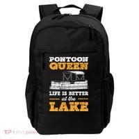 Pontoon Queen Life Is Better At The Lake Pontoon Boat Gift Backpack thumb 0