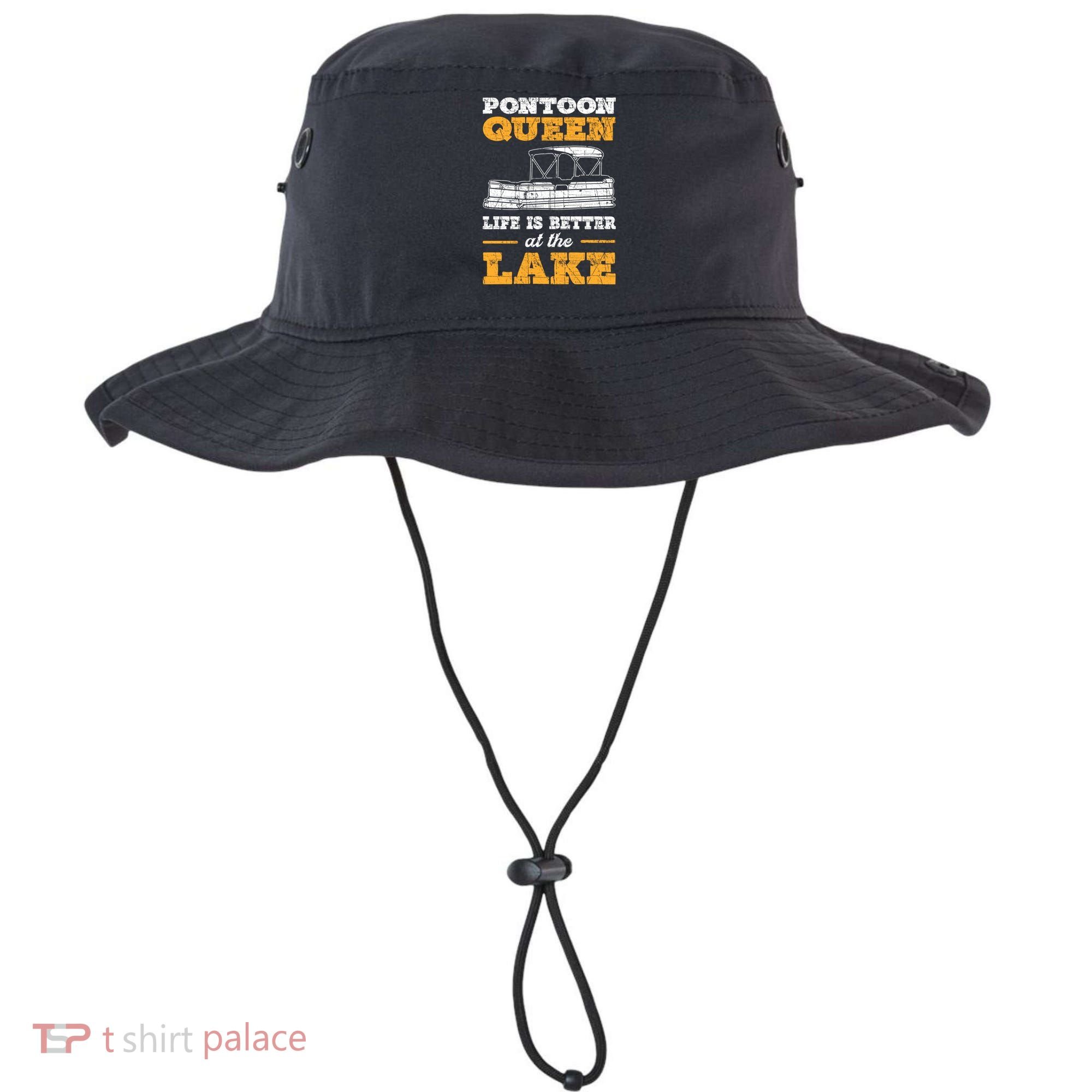 Pontoon Queen Life Is Better At The Lake Pontoon Boat Gift Bucket Hat