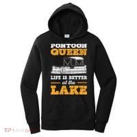 Pontoon Queen Life Is Better At The Lake Pontoon Boat Gift Women's Hoodie thumb 0