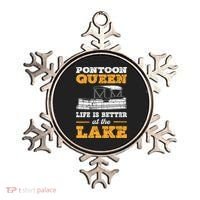 Pontoon Queen Life Is Better At The Lake Pontoon Boat Gift Ornament thumb 0