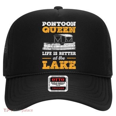 Pontoon Queen Life Is Better At The Lake Pontoon Boat Gift Hat