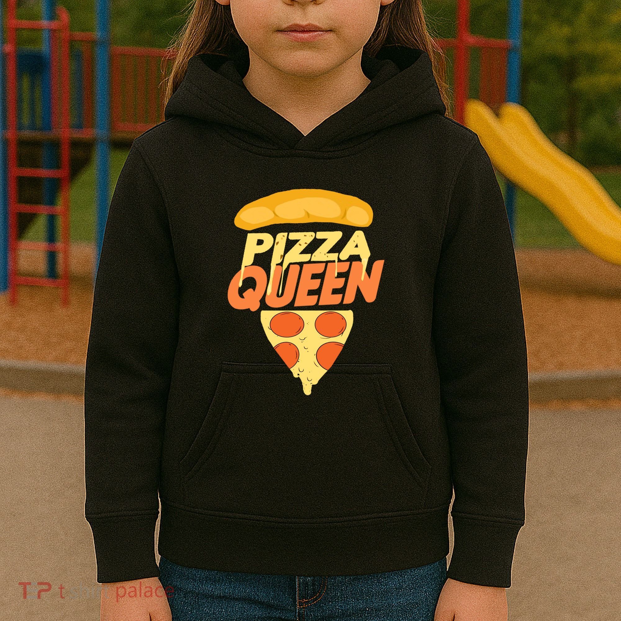 Pizza Queen Kids Hoodie