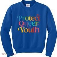 Protect Queer Pride Lgbtq Kids Sweatshirt thumb 0