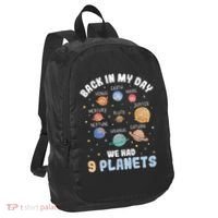Pluto Quote We Had 9 Planets Galaxy Solar System Science Port Authority Crush Ripstop Backpack thumb 0