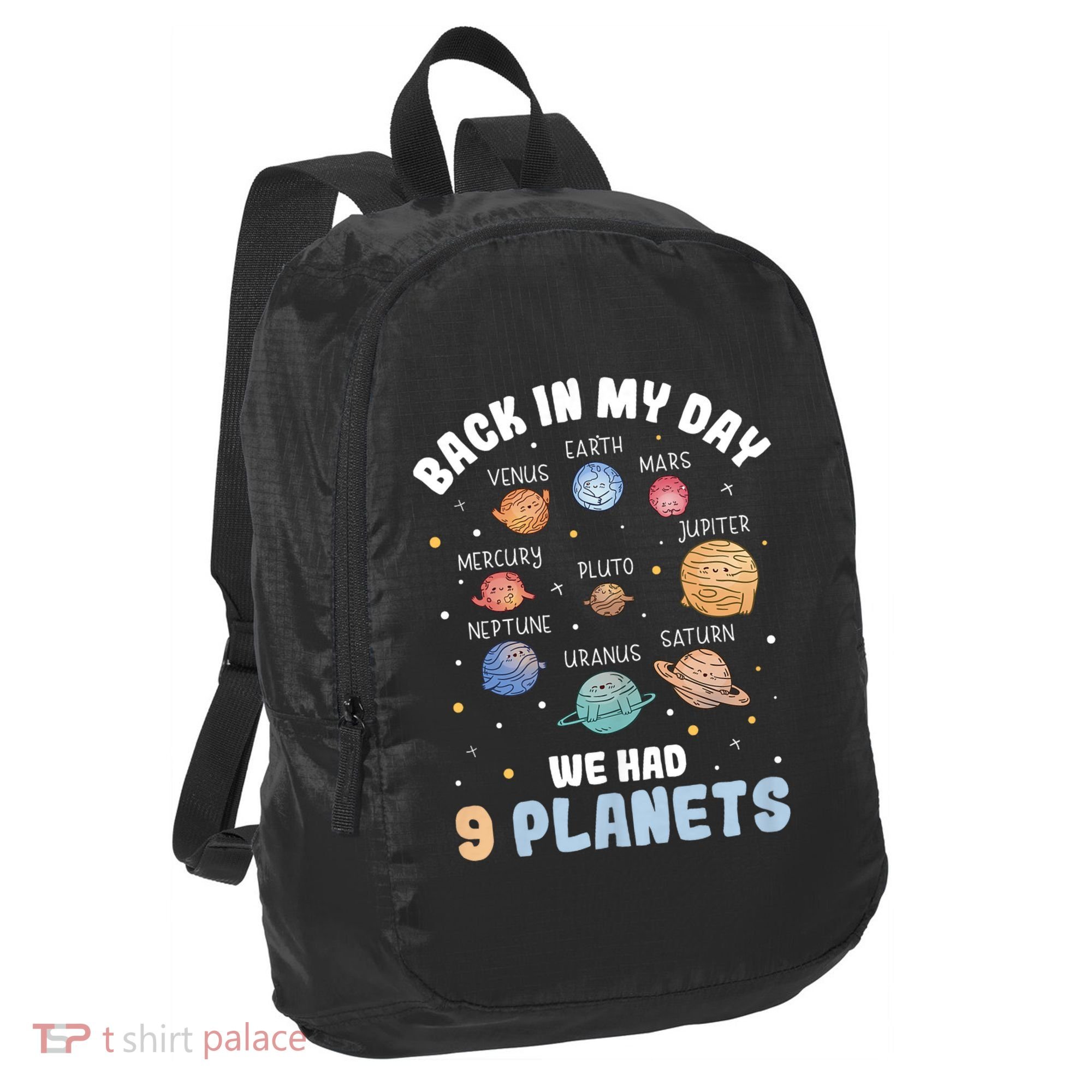 Pluto Quote We Had 9 Planets Galaxy Solar System Science Port Authority Crush Ripstop Backpack