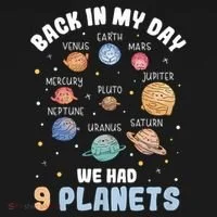 Pluto Quote We Had 9 Planets Galaxy Solar System Science Bucket Hat thumb 4