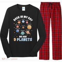 Pluto Quote We Had 9 Planets Galaxy Solar System Science Long Sleeve Pajama Set thumb 0