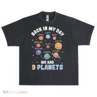 Pluto Quote We Had 9 Planets Galaxy Solar System Science Urban Oversized Heavyweight T-Shirt thumb 0