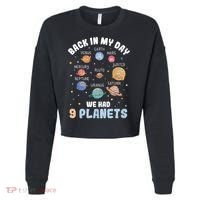 Pluto Quote We Had 9 Planets Galaxy Solar System Science Cropped Pullover Crew thumb 0