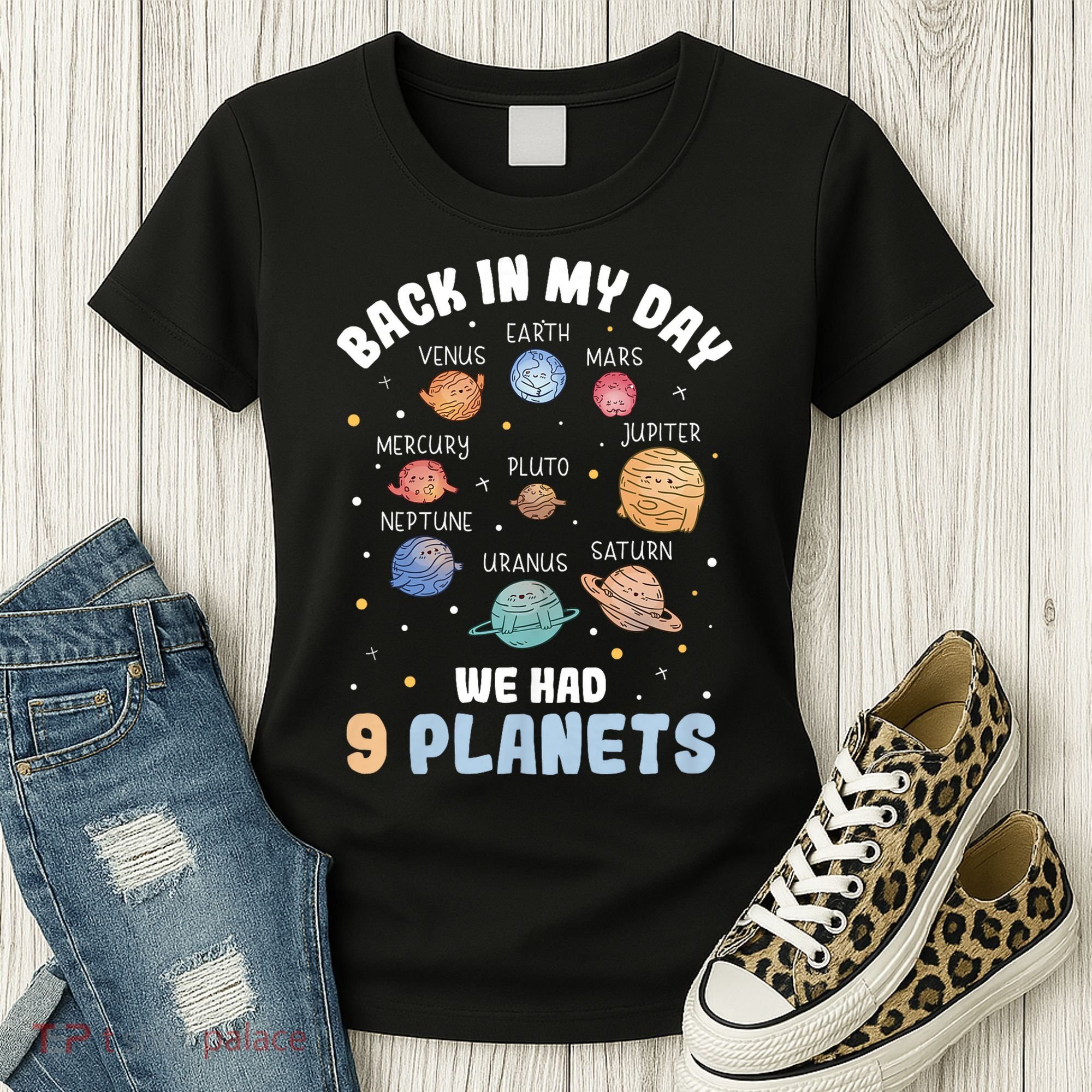 Pluto Quote We Had 9 Planets Galaxy Solar System Science Women's T-Shirt