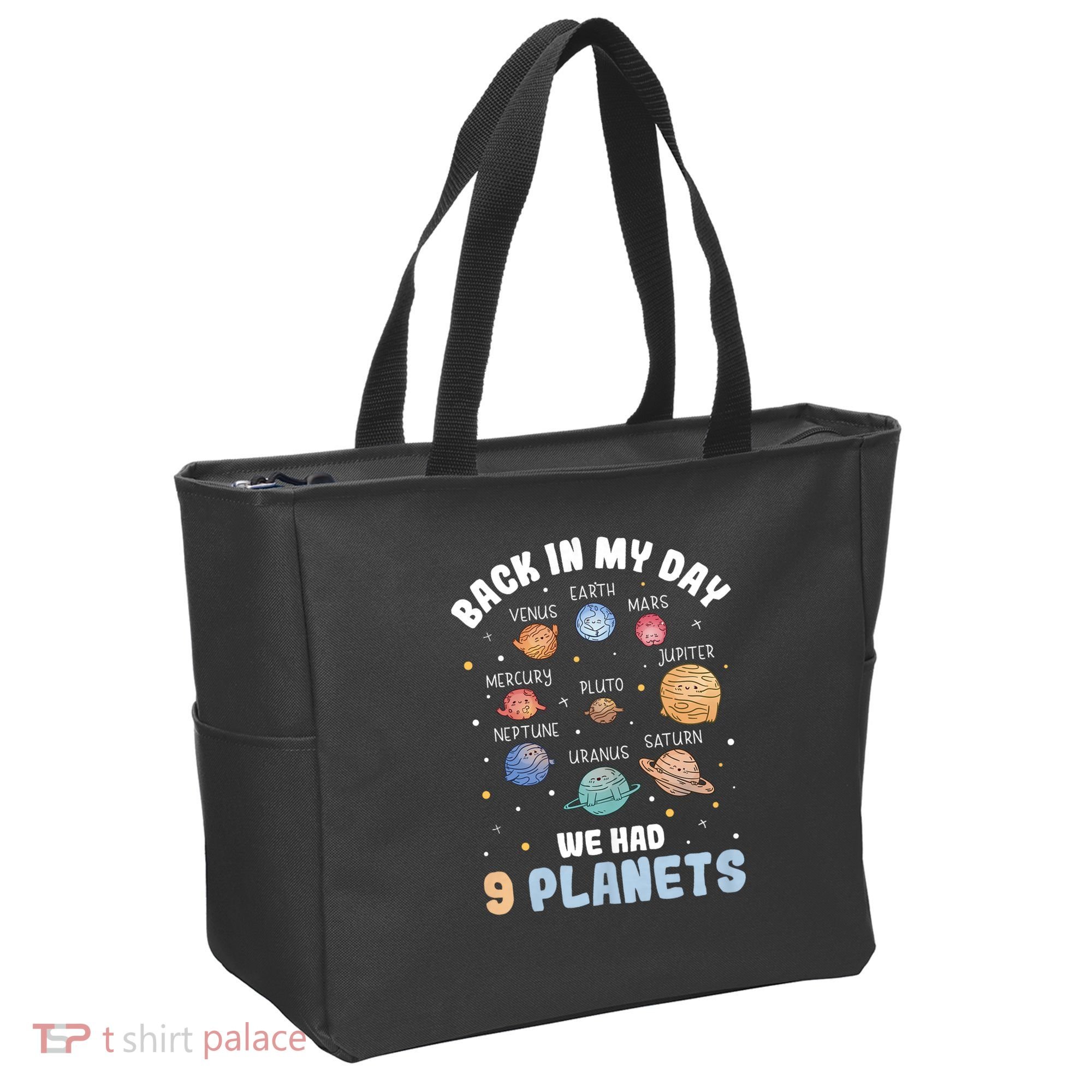 Pluto Quote We Had 9 Planets Galaxy Solar System Science Tote Bag