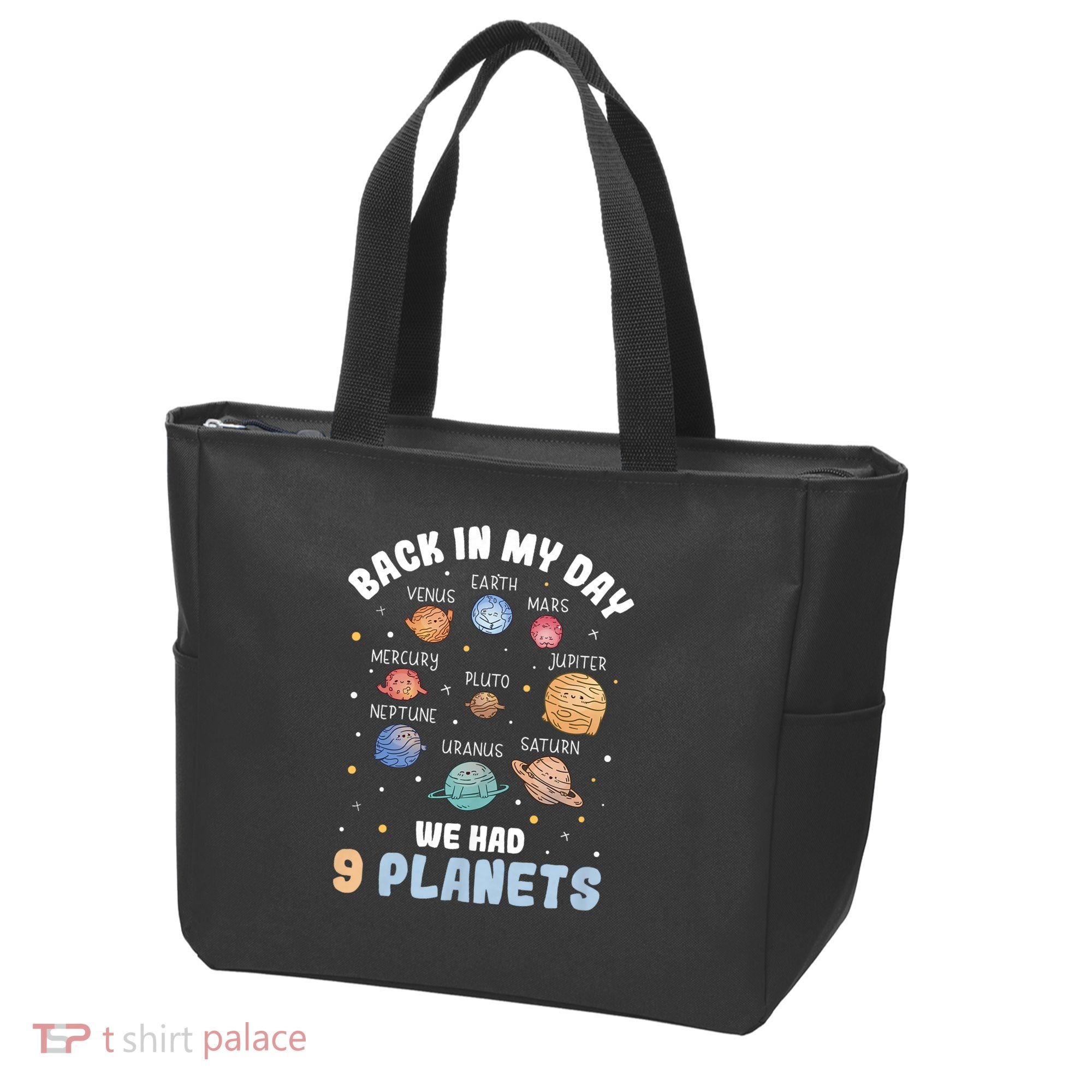 Pluto Quote We Had 9 Planets Galaxy Solar System Science Tote Bag