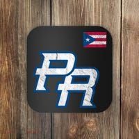 Puerto Rico Baseball Flag Pride Boricua Puerto Rico Coaster thumb 0