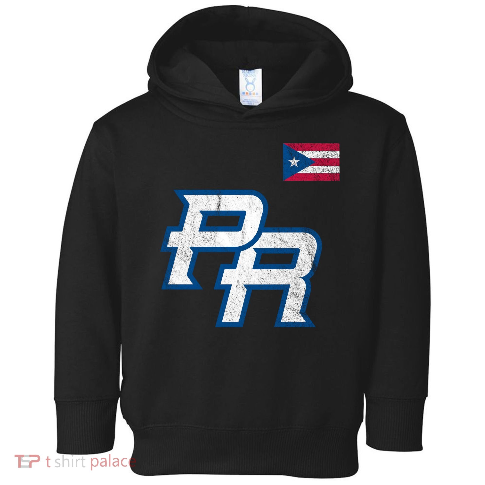 Puerto Rico Baseball Flag Pride Boricua Puerto Rico Toddler Hoodie