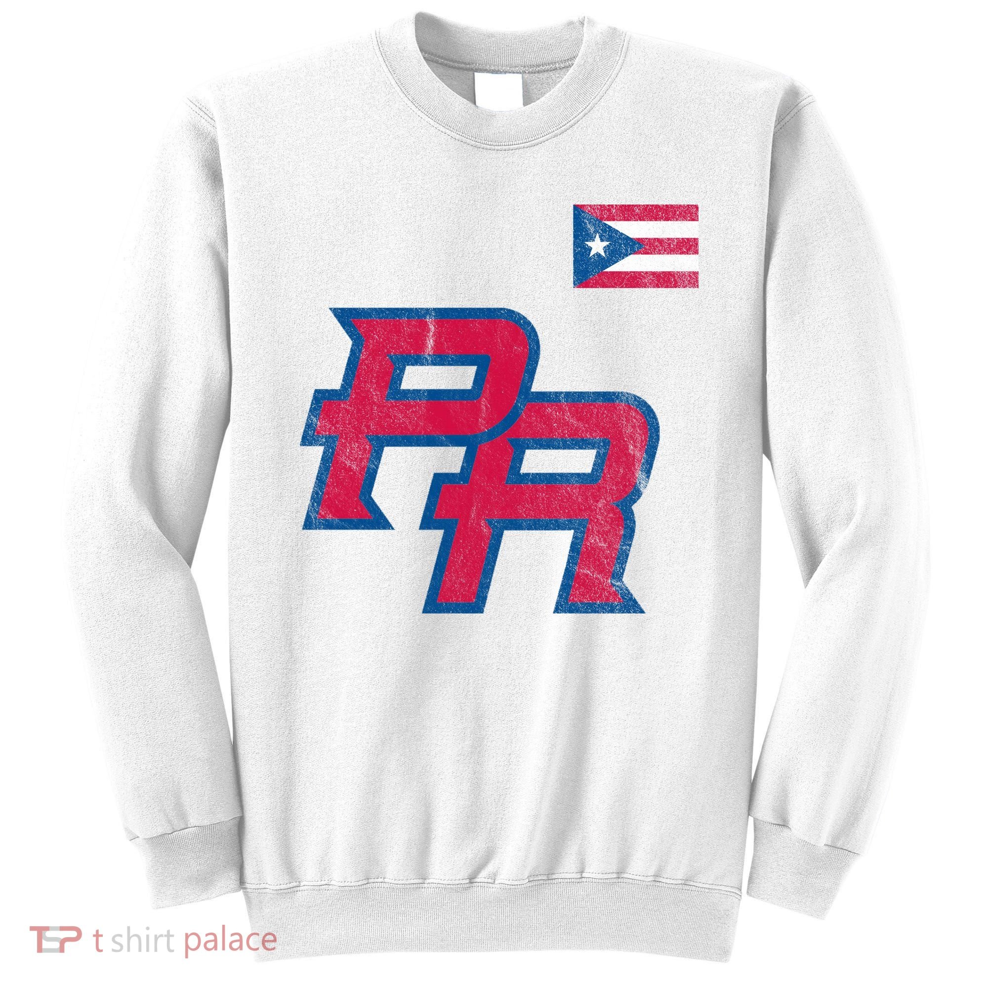 Puerto Rico Baseball Flag Pride Boricua Puerto Rico Sweatshirt