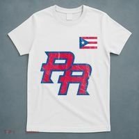 Puerto Rico Baseball Flag Pride Boricua Puerto Rico T-Shirt thumb 5