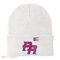 Puerto Rico Baseball Flag Pride Boricua Puerto Rico Beanie thumb 0
