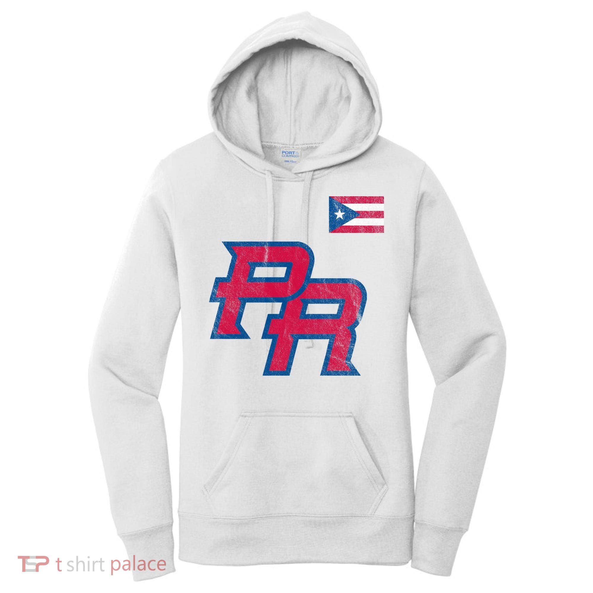 Puerto Rico Baseball Flag Pride Boricua Puerto Rico Women's Hoodie