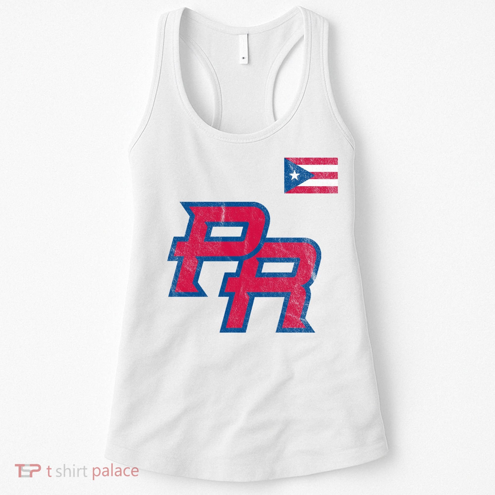 Puerto Rico Baseball Flag Pride Boricua Puerto Rico Women's Tank Top