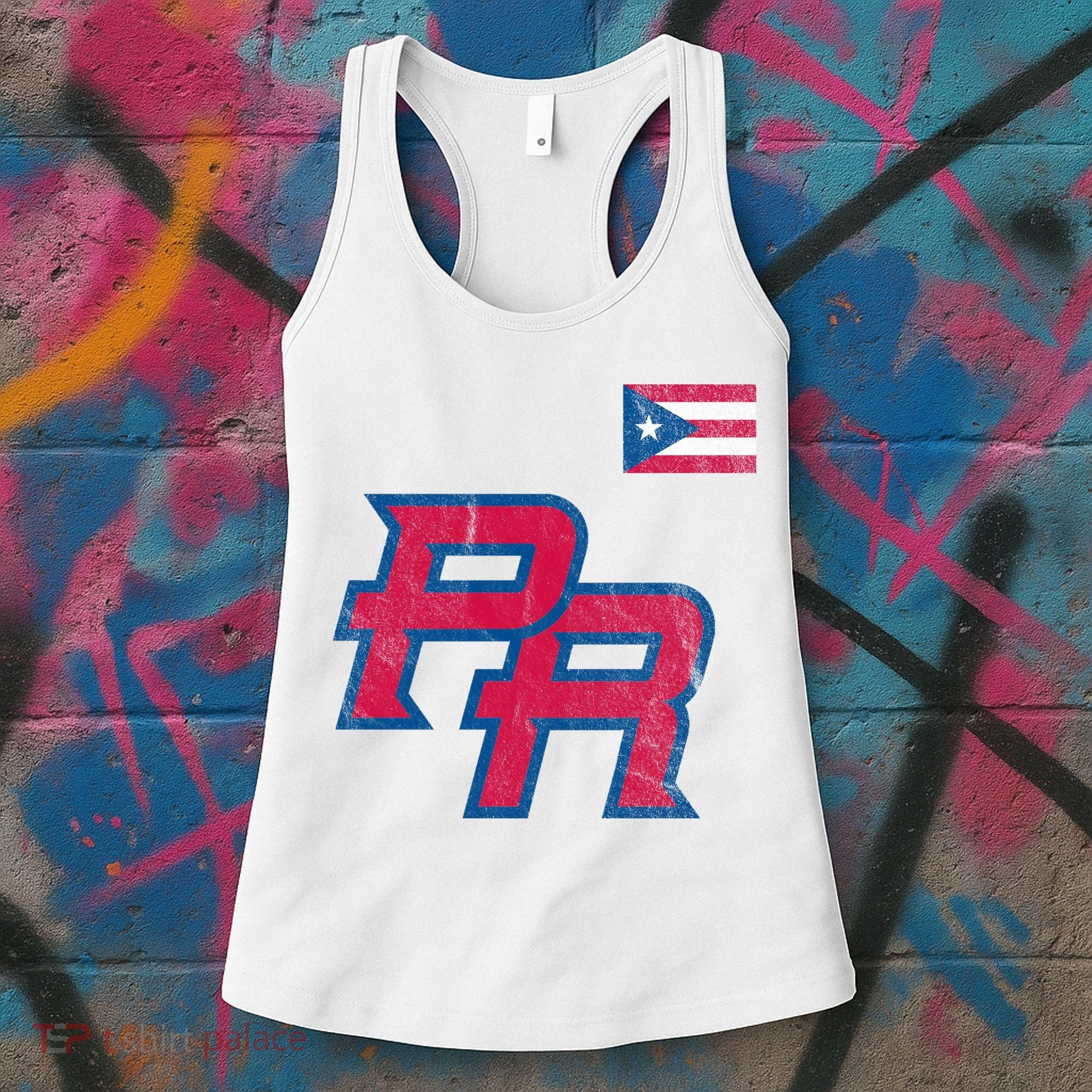 Puerto Rico Baseball Flag Pride Boricua Puerto Rico Women's Tank Top