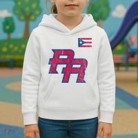 Puerto Rico Baseball Flag Pride Boricua Puerto Rico Kids Hoodie thumb 3