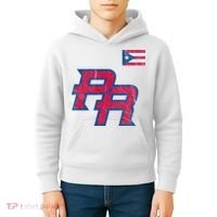 Puerto Rico Baseball Flag Pride Boricua Puerto Rico Kids Hoodie thumb 4