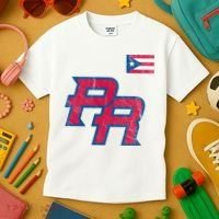 Puerto Rico Baseball Flag Pride Boricua Puerto Rico Kids T-Shirt thumb 3