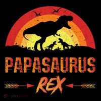 Papasaurus Rex 2 Sunset For Fathers Day Daddysaurus Gift Coffee Mug thumb 5