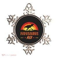 Papasaurus Rex 2 Sunset For Fathers Day Daddysaurus Gift Ornament thumb 0