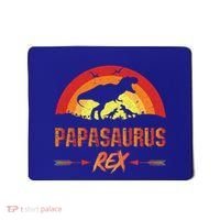 Papasaurus Rex 2 Sunset For Fathers Day Daddysaurus Gift Mousepad thumb 0