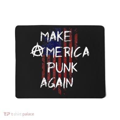 Punk Rocker 80s Design With Make America Punk Again Flag Mousepad