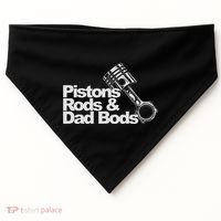 Pistons Rods And Dad Bods Engineer Classic Car USA-Made Doggie Bandana thumb 0