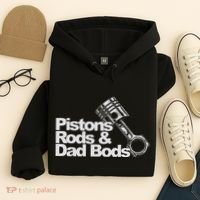 Pistons Rods And Dad Bods Engineer Classic Car Hoodie thumb 4
