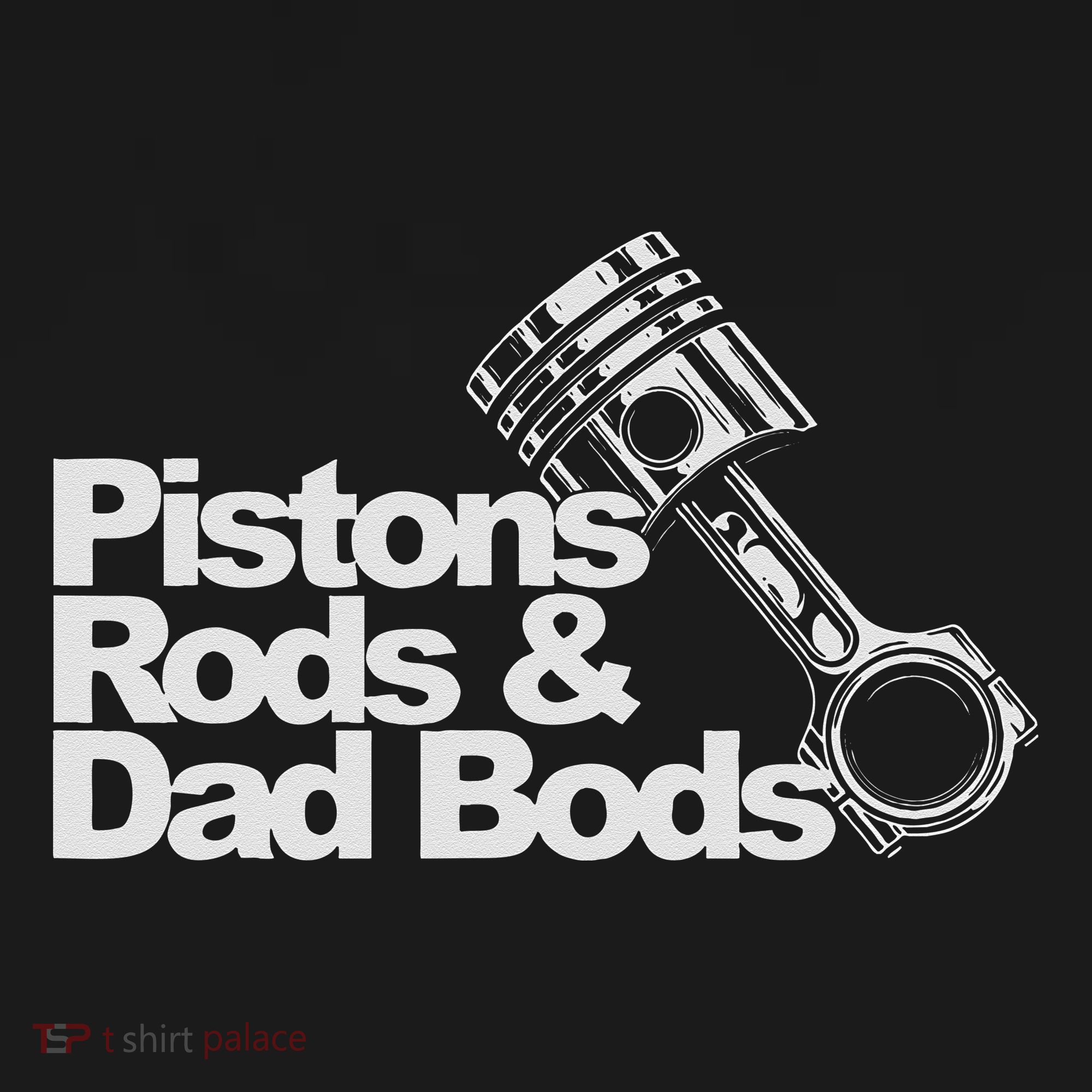 Pistons Rods And Dad Bods Engineer Classic Car Long Sleeve Shirt