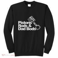 Pistons Rods And Dad Bods Engineer Classic Car Sweatshirt thumb 0