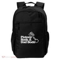 Pistons Rods And Dad Bods Engineer Classic Car Backpack thumb 0