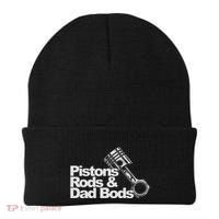Pistons Rods And Dad Bods Engineer Classic Car Beanie thumb 0