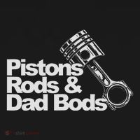 Pistons Rods And Dad Bods Engineer Classic Car Ornament thumb 1