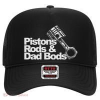 Pistons Rods And Dad Bods Engineer Classic Car Hat thumb 0