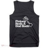 Pistons Rods And Dad Bods Engineer Classic Car Tank Top thumb 0