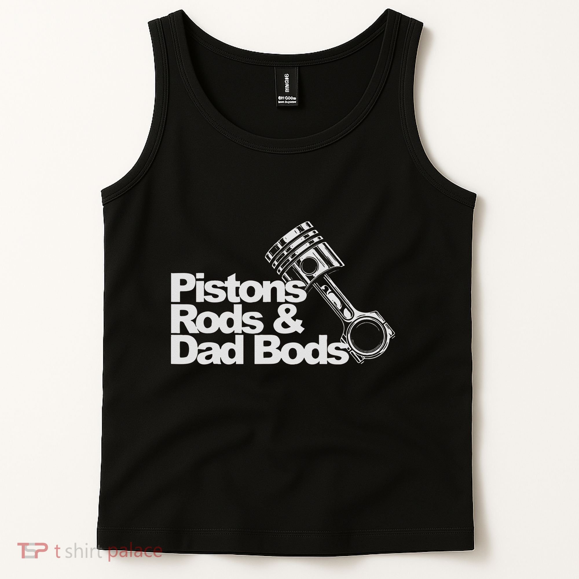 Pistons Rods And Dad Bods Engineer Classic Car Tank Top