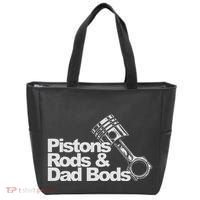 Pistons Rods And Dad Bods Engineer Classic Car Tote Bag thumb 0
